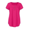 thumbnail image 3 of adviicd Womens T Shirts Loose Casual Vest Women Tops Hot Pink L, 3 of 5