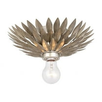 500-SA Crystorama Lighting Broche - One Light Sconce in Traditional and Contemporary Style - 11 Inches Wide by 3.5 Inches High-Antique Silver Finish
