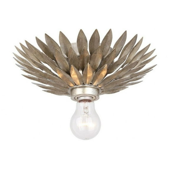 500-SA Crystorama Lighting Broche - One Light Sconce in Traditional and Contemporary Style - 11 Inches Wide by 3.5 Inches High-Antique Silver Finish