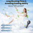 thumbnail image 3 of 2025 Newest 5200mAh Portable Handheld Fan, Rechargeable, with Power Bank, 3, 3 of 5