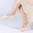 thumbnail image 4 of No Show Socks Womens 5 Pairs Non Slip Low Cut Socks Invisible Liner Thin Silky Breathable Casual Socks, One Size, 4 of 4
