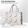 thumbnail image 3 of Large Capacity Tote Bag,White Highland Cow Flower Pattern Handbag Fashion Luxury Tote Bag,15.7"x13"x 5.1" Inches,Laptop Compatible, 3 of 6