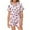 Light Pink, variant on Kids Kids Christmas Pjs Set Printed Silk Pajama Set Short Sleeve 2 Piece Sleepwear Button-Down Christmas Outfit Family Holiday Pajamas 6-7 Years
