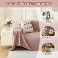 thumbnail image 3 of Dark Couch Covers for Sectional Sofa Couch Cover L Shape Couch Covers for Dogs Washable Couch Cover Banket Modern Sofa Slipcovers Super Soft Sofa Towel for Kids Pets ” x ”, 3 of 9