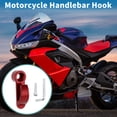 thumbnail image 2 of Unique Bargains Motorcycle Handlebar Hook Helmet Gloves Luggage Hanger CNC Motorcycle Hanging Hook Aluminum Alloy Red, 2 of 6