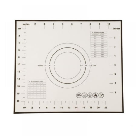 

MELLCO Silicone Pastry Mat Non Stick Extra Thick Baking Mat with Measurement Fondant Mat Counter Mat Dough Rolling Mat Oven Liner Pie Crust Mat (2 Colors/Size)