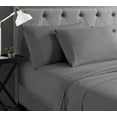 thumbnail image 4 of Swift Home Basic 4-Piece King Size Sheet Set, Ultra Soft, Deep Pocket, Easy Care Bedding Set, Gray, 4 of 7