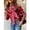 Red, variant on Women's Long Sleeve Plaid Button-Down Blouse with Self-Tie Bow Neck – Casual Work Office Top, Business Casual, Gingham Checked Shirt