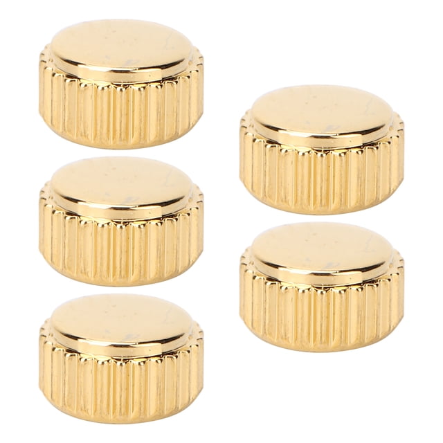 Juego de accesorios de repuesto para reparación de cabeza de reloj, corona de reloj de acero, 5 uds., Gold5,5mm/0,22 pulgadas