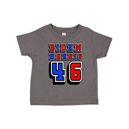 

Inktastic Biden Harris 46 Voting 2020 Red White Blue Gift Toddler Boy or Toddler Girl T-Shirt
