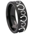 thumbnail image 6 of Horseshoe Tungsten Carbide Ring, 6 of 9