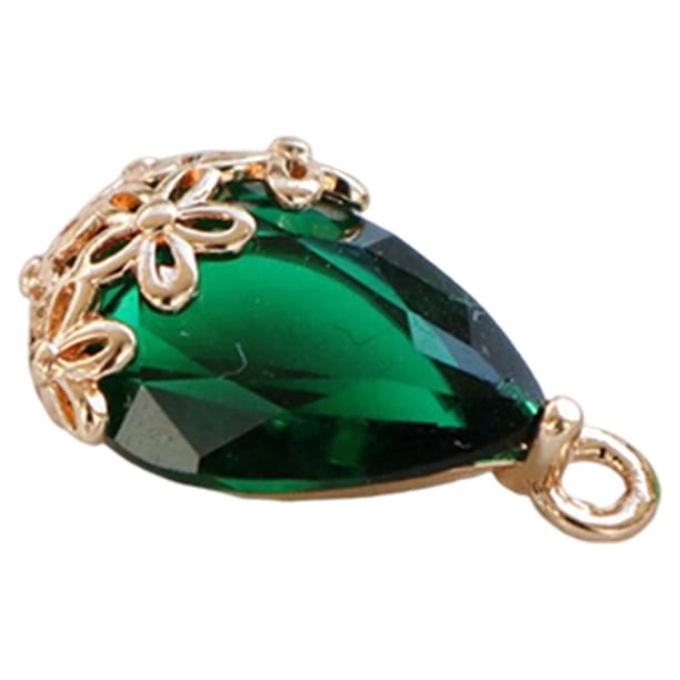 Guardurnaity Collar colgante incrustado DIY artesanía cuello fabricación de joyas encontrar arte moda elegante artesano accesorio hecho a mano Ropa, zapatos y accesorios Miscelánea Verde oscuro
