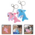 thumbnail image 4 of Cute Mini Plush Shark Keychain Lovely Stuffed Animal Key Chain Backpack Keychain Purse Key Holder Charms Backpack Bag Pendant Bag Stuffers Keyring Bir, 4 of 4