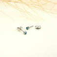 thumbnail image 4 of 12 Pairs Ear Piercing Stud Earrings,Surgical Stainless Steel Multicolor Cubic Zirconia Birthstone Stud Earrings for Piercing Guns 2mm 3mm 4mm, 4 of 7