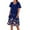 A001-Black, variant on SAATLERI Sundresses for Women Loose Casual Crew Neck Short Sleeve Floral Printed Dresses for Women 2025 Elegant Classy Flowy Beach Party Dress with Pocket