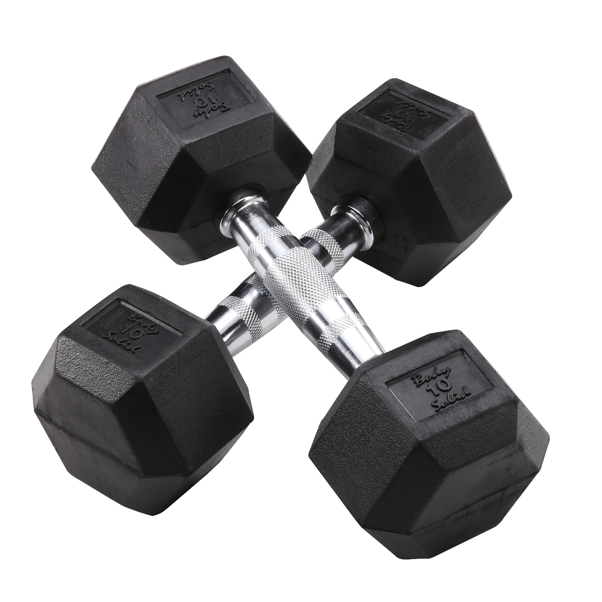 Powerline - PDR282X-DR150 Dumbbell Rack with 5-25 lbs Rubber Dumbbell Set