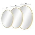 thumbnail image 4 of GLSLAND Wall mirror Bathroom Mirror 30" Round Wall Mounted High-class Mirror for Vanity, Gold, 4 of 11