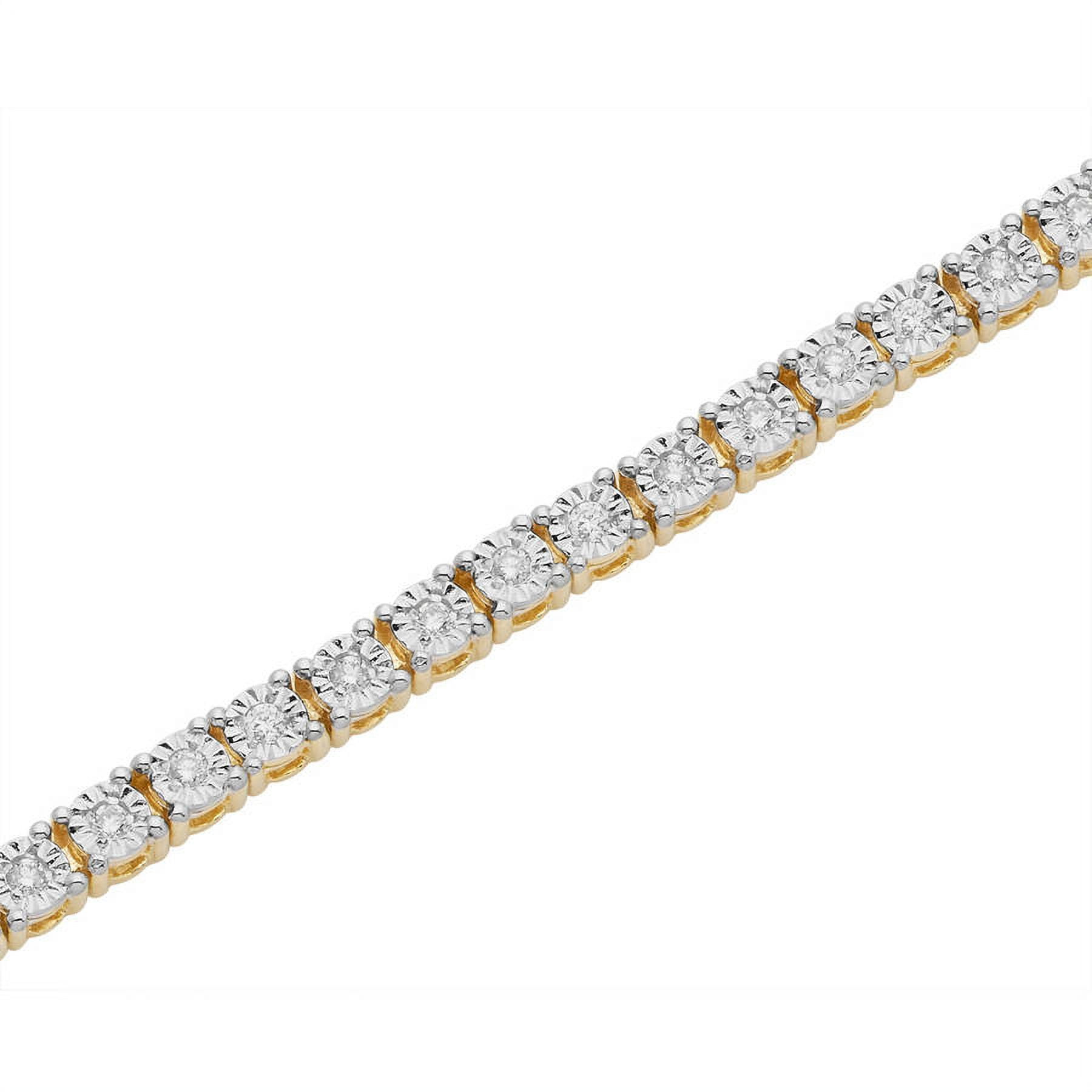 1.00ct Tdw Round White Diamond Yellow Go