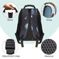 thumbnail image 4 of Pzuqiu Kids Backpack for Ages 6-18 17 Inch Cute Galaxy Axolotl Print Backpack Adjustable Padded Straps Large Capacity School Bag for Elementary Back to School Essential, 4 of 7