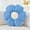 Al-dusty Blue, variant on Pink Flower Pillow, 14.9" Cute Flower Shaped Floor Pillow, Aesthetic Floral Plush Daisy Decorative Throw Pillows for Bed Sofa Couch