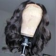 thumbnail image 3 of Peluca teñida Moda Mujer Cabello rizado de longitud media Parte media Onda Micro rizo Fibra química Peluca Conjunto de cabeza 45 cm, 3 of 5