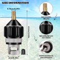 thumbnail image 2 of GHSDFBB Inflatable Boat SUP Pump Adaptor Air Pump Converter Paddle Board Valve Conventional Pump Adaptor Air Valve Attachment for Inflatable Rowing Boat Stand Up Paddle Board Inflatable Bed, 2 of 7