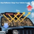 thumbnail image 4 of XYZCANDO Brown Camo Hunting Windshield Sun Shade Compatible with 2007-2024 Wrangler Rubicon Sahara TJ JK JKU 2 & 4 Door UV Rays Blocker Sun Visor Shade Keep Vehicle Cool, 4 of 7