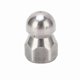 thumbnail image 1 of Stainless Steel High-Pressure Nozzle for Pipe Cleaning, 5000 PSI Dredging Jetter with Ball Head, 1 Front and 3 Rear Holes, G3/8in Connection, 1 of 5