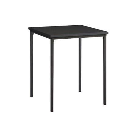Monarch Accent Table 22 H Side Table End Small Nightstand Square Black Laminate