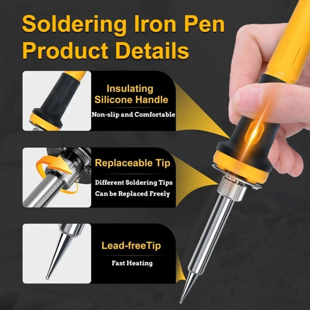 Cordless Electric Soldering Iron Welding Power Tool Fast Heating For Dewalt 20v