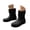 Black, variant on Ankle Rain Boots for Men Rubber Waterproof Outdoor Mud Bootie