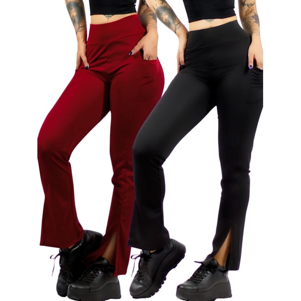 Set De 2 Leggings Casual O Deportivos Acampanados UNITALLA