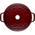 thumbnail image 6 of Staub Cast Iron 3.75-qt Essential French Oven with Lilly Lid - Grenadine, 6 of 6