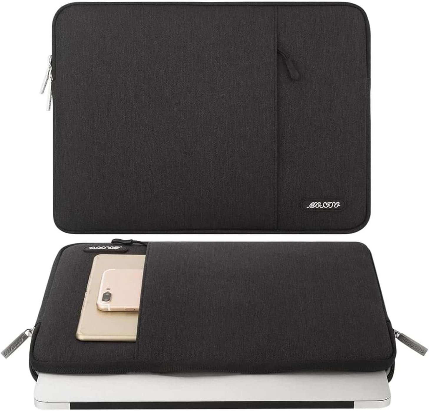 MOSISO Laptop Case 18.5 inch, 18-18.5 inch Laptop Sleeve Compatible with ASUS Gaming Monitor HP Dell Lenovo Notebook, Polyester Vertical Computer Sleeve Bag with Pocket