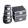 thumbnail image 6 of Baoblaze China Storage Case Plate Storage Moving Storage Box for Stemware Mugs Plates Black S, 6 of 8