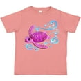 thumbnail image 3 of Inktastic Cute Pink Sea Turtle Boys or Girls Toddler T-Shirt, 3 of 5