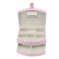 thumbnail image 4 of Caja de almacenamiento de joyas, joyero de viaje, joyero portátil de cuero PU, caja de soporte para almacenamiento de exhibición de joyas, elaborada por expertos, 4 of 12