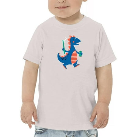 

Dino With Toothbrush T-Shirt Toddler -Image by Shutterstock 3 Toddler