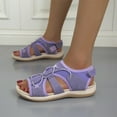 thumbnail image 2 of CEHVOM Women And Comfortable Round Toe Wedge Solid Color Fish Mouth Sandals, 2 of 5