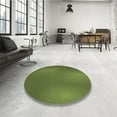 thumbnail image 3 of Ahgly Company Indoor Round Patterned Pistachio Green Area Rugs, 3' Round, 3 of 6