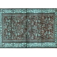 thumbnail image 1 of Ahgly Company Indoor Rectangle Persian Light Blue Traditional Area Rugs, 8' x 10', 1 of 4