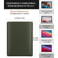 thumbnail image 2 of Funda para portátil MoKo M1 de 13.3 pulgadas, piel sintética, color verde medianoche, 2 of 7