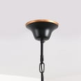 thumbnail image 2 of YANSUN 30.7 in 6-Light Oil Rubbed Bronze Chandelier Light with Frosted White Glass Shades, farmhouse Chandeliers for Dining Room Living Room, 2 of 7