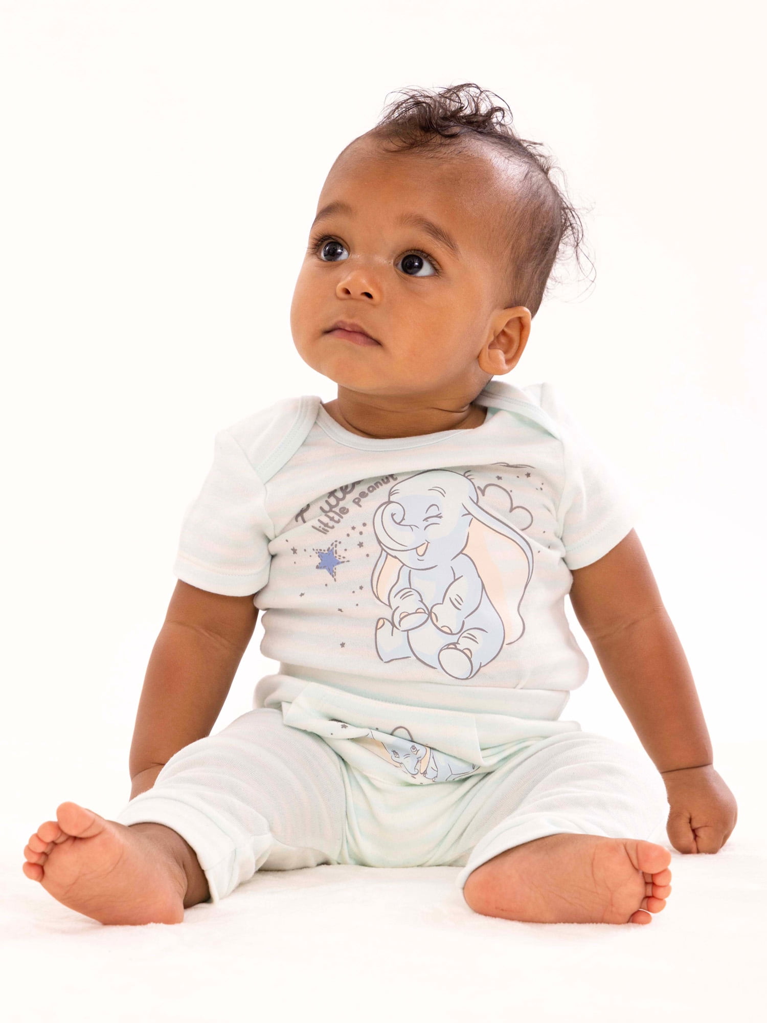 Disney Baby Wishes + Dreams Dumbo Infant Baby Jogger Pants, 3-Pack, Sizes Newborn-12 Months