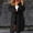 Black women's cardigan sweater a1, variant on thefmos Women's Fall Winter Long Sleeve Cardigan Open Front Knitted Sweater Coat Solid Loose Casual Button Down Top Cozy Holiday Fashion Clothes, Coffee 2XL