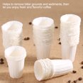 thumbnail image 3 of 100 Uds filtros de café desechables de calidad alimentaria vasos de papel reemplazos de filtración reutilizables, 3 of 8