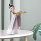 thumbnail image 3 of Estatuas Decorativas de resina BLESIY Esculturas de Mesa de almacenamiento Bandeja para Servir Llaves púrpura violeta, 3 of 7