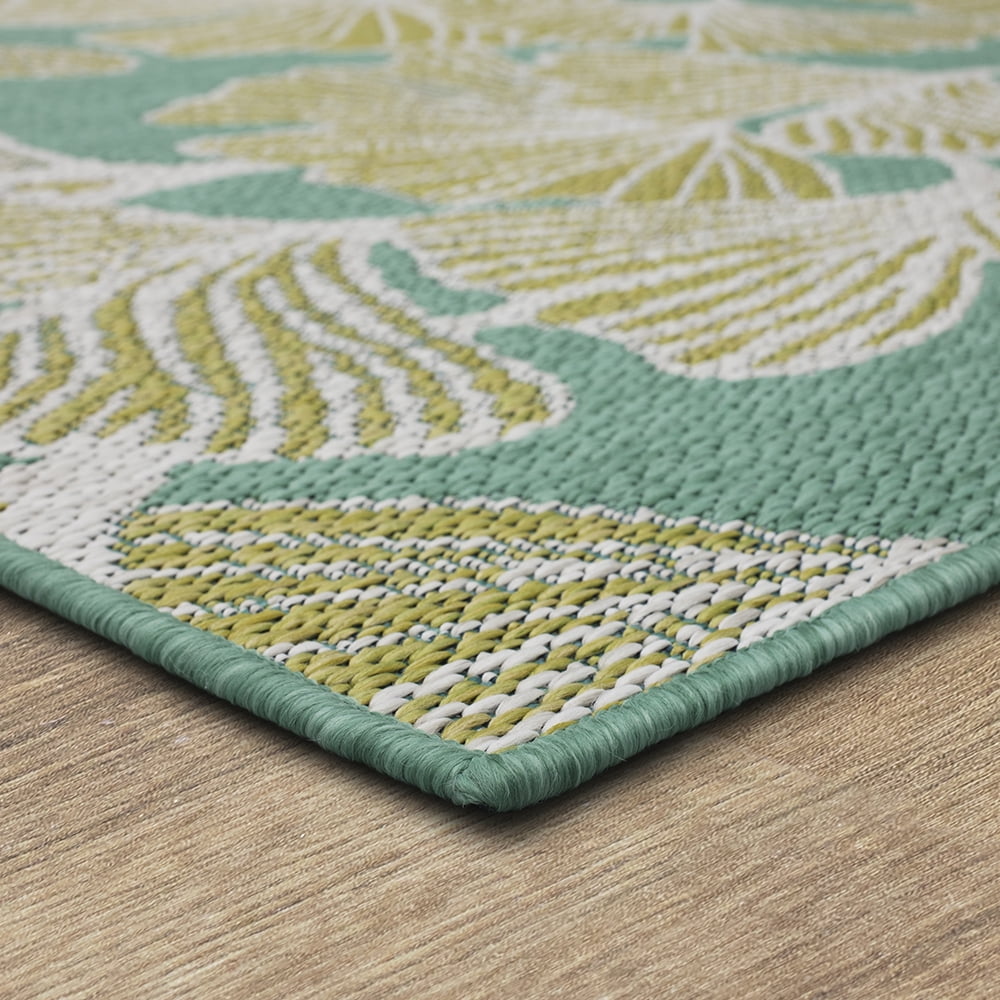 Mohawk Home Jade Butterfly Outdoor Area Rug, Lime Green, 10' x 13'