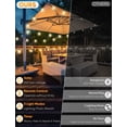 thumbnail image 2 of Luces de Cadena Brightever 15 Bombillas 15m con Control Remoto y Regulable para Exterior, 2 of 7
