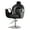 Black electroplated silver, variant on Ataucjin Reclining Salon Chair for Hair Stylist, 360° Swivel and Height Adjustable Hydraulic Barber Chair with Foot Rest, Multi-Function Shampoo Beauty Hairdresser Armchair for Home Barbershop